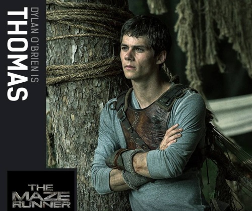 Thomas, played by Dylan O'Brien, who you know as Stiles MTV's Teen Wolf. 
